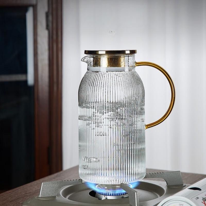 TLAKEHO Glass Water Pitcher
