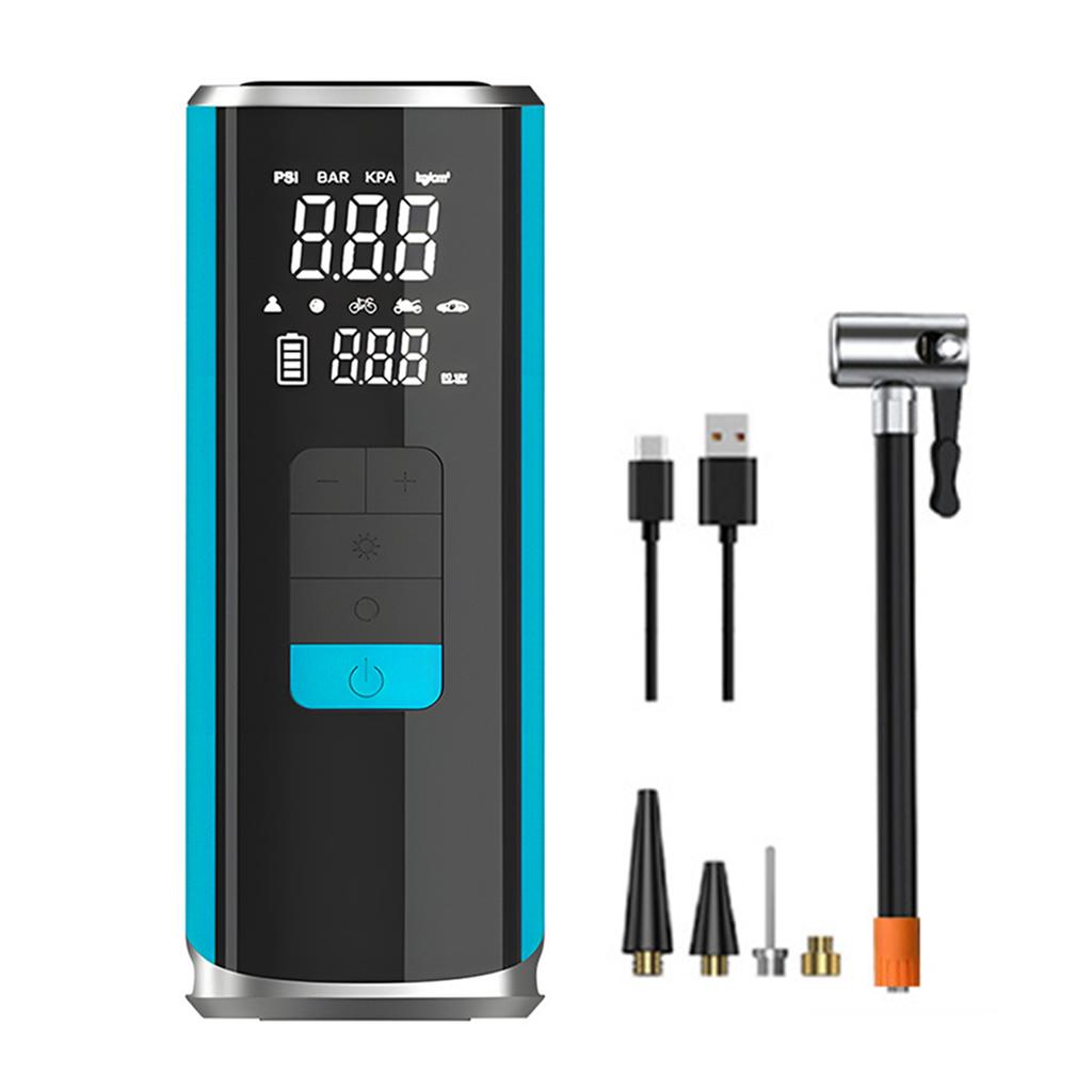 Уличный насос для накачивания шин Портативный беспроводной воздушный насос для автомобильных шин Велосипедных шин Плавательных колец Баскетбола