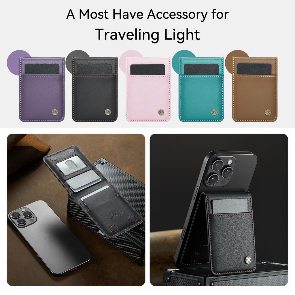 Магнитный чехол-картхолдер с кольцом MagSafe подходит для серии iPhone17/16/15 Apple 14/13/12 противокражный чехол из матовой кожи