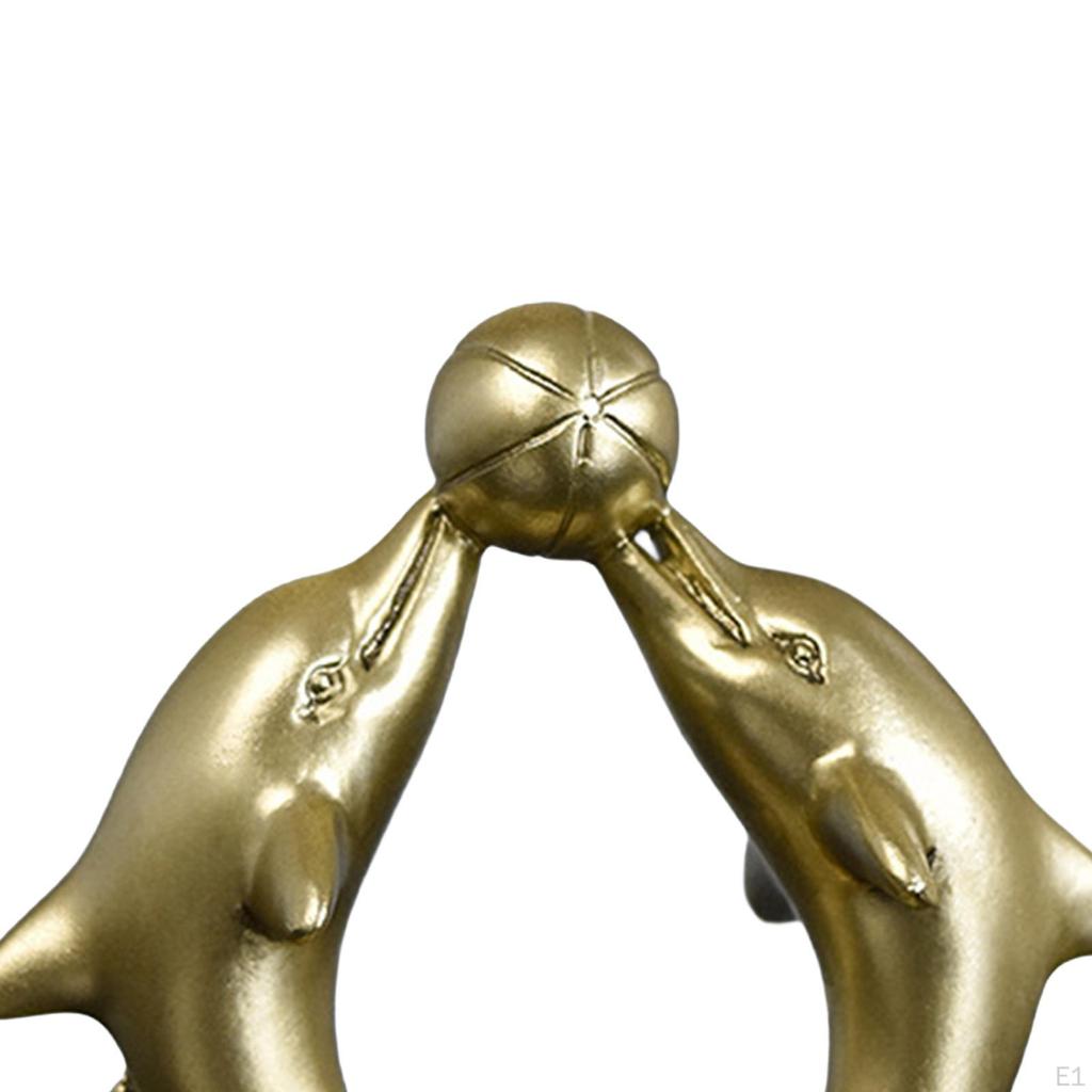 Статуэтка дельфина, декоративная статуэтка, современное коллекционное настольное украшение, скульптура морского животного для