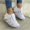 Spring and Autumn New Inner Heightening Platform Muffin and Casual Lace-up Shoes Large Size Women's Shoes