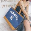 New MLB Artificial Leather Handbag Shoulder Bag Unisex Brown & Blue 3AORL103N-50INS
