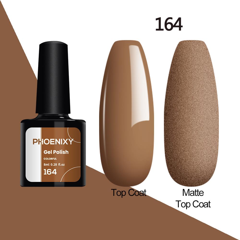Лак для ногтей PHOENIXY, 8 мл, УФ-светодиодный гибридный лак для дизайна ногтей, гель-лайнер для маникюра, полупостоянная основа, верхнее покрытие, гель с блестками, блестящие цвета, гель