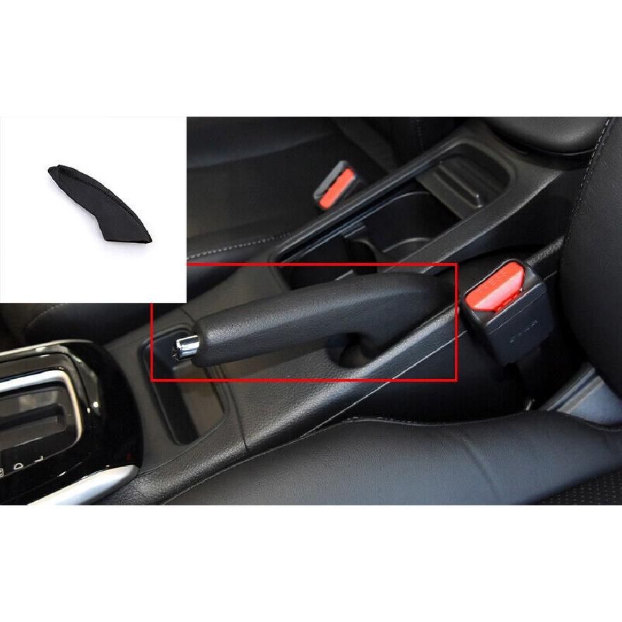 Black Leather Shifter Hand Brake Cover Trim For Nissan Sentra Sylphy 2013-2019