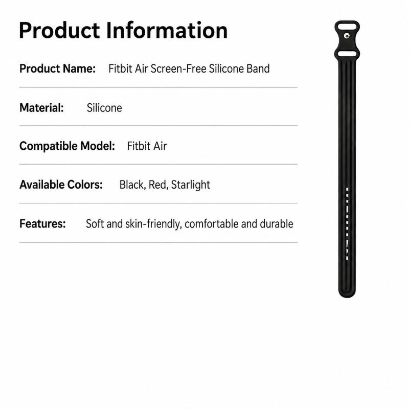 New Soft Silicone Watch Strap for Google Fitbit Air Fashion Sport Replacement Bracelet Watch Band for Google Correa Wristband