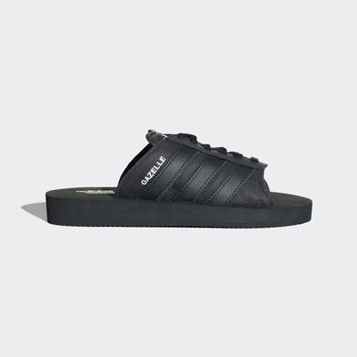 GAZELLE BEACH SLIDES Core Black Sandals Slide Unisex ORIGINALS JQ7423 Core Black / Core Black / Обувь белая