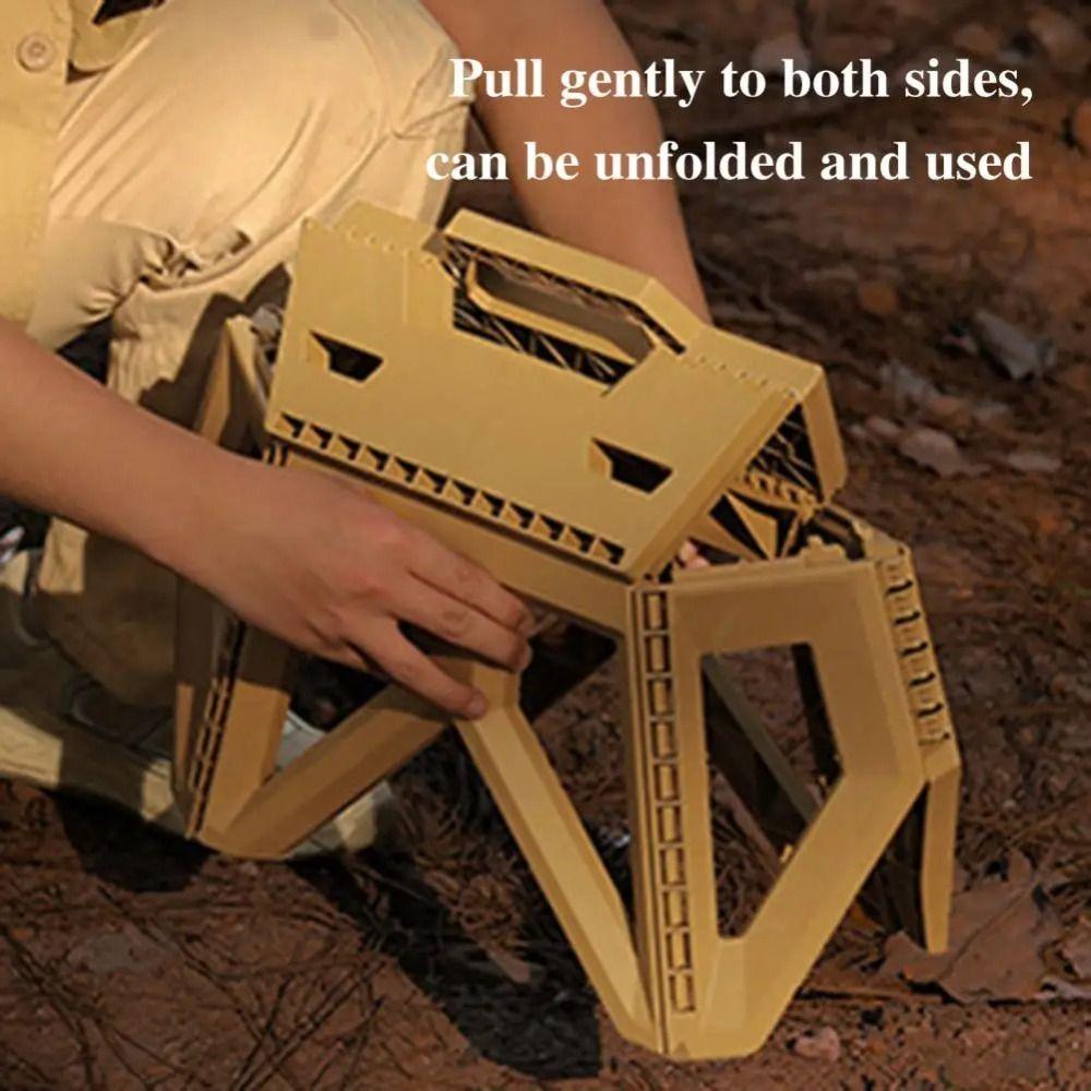 Portable Camping Chair High Load-bearing Fishing Chair Folding Step Stool Climbing