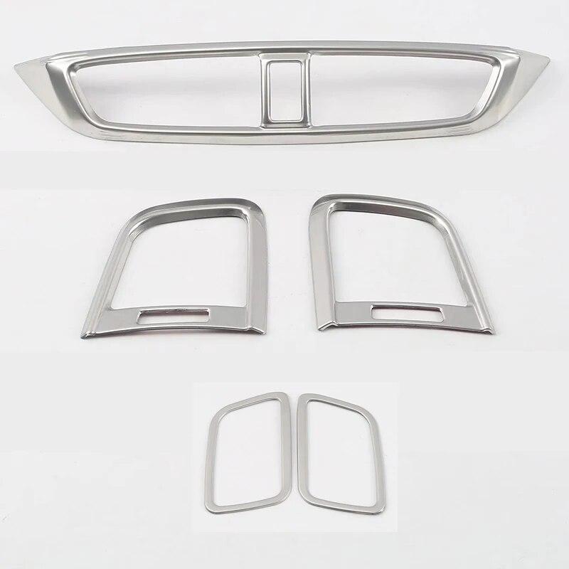 Для Honda crv CR-V 2017-2022 Нержавеющая приборная панель автомобиля, накладка на вентиляционное отверстие, выходная рамка, рамка, гарнир, молдинг, объемный объем