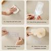 Adhesive Bathroom Hair Dryer Holder Vanities Storage Station For Styling Tools Makeup Accessories Easy Installation