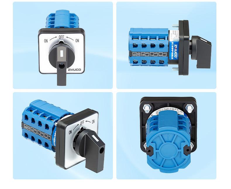 Zhuochao SZW26-20/B404.4 ON-OFF-ON 3-Position 4-Terminal Self-Resetting Switch