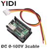 5pcs 0.36 Inch Mini DC 0-100V LED Digital Display Voltmeter Voltage 2.3-30VDC Detector Meter Tester Reading Calibrate for Car