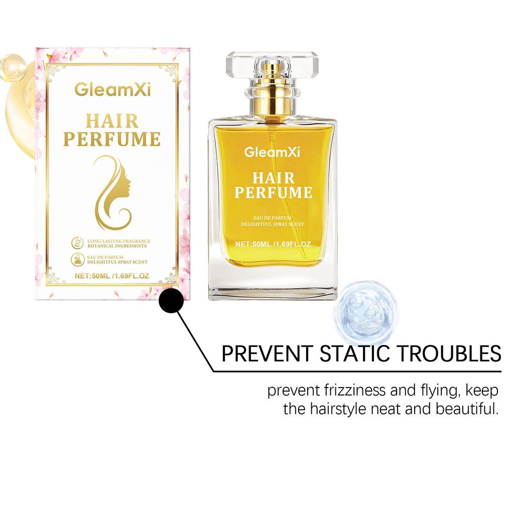 GleamXi flower fragrance hair care spray is gentle, moisturizing, supple, daily care, refreshing and non-sticky 50ml