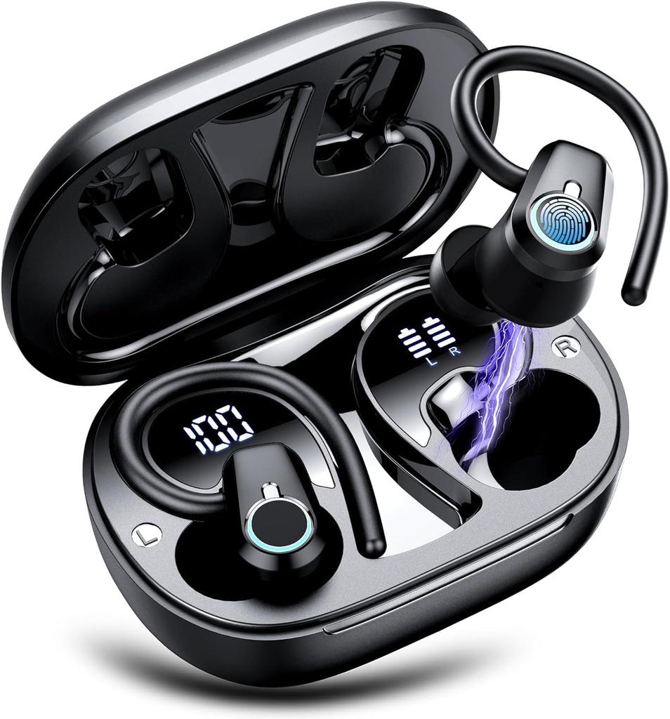NEW Wireless Earphones,Ture Wireless Earbuds Ear Hook Sports HiFI Stereo,IPX7 Waterproof Headset With Mic,TWS Headphone