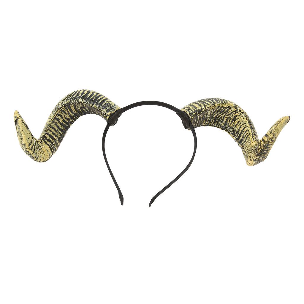 Sheep Horn Headband Exquisite Unique Funny Halloween Cosplay Party Horn Hair Hoop Accessory Photo