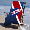 1pc Club Nacional de Football Beach Towel, Beach and Seaside Swimming Pool Equipment, Fashion Pattern, Rectangular, Travel Essentials