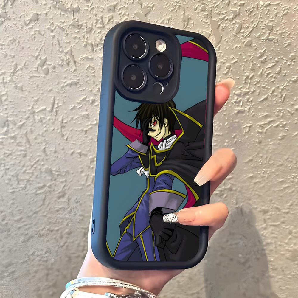 Аниме Логотип Code Geass Чехол для Телефона Для IPhone 17 Pro Max 16 15 14 Pro Max IPhone 13 Pro Max 11 Plus Силиконовый Чехол