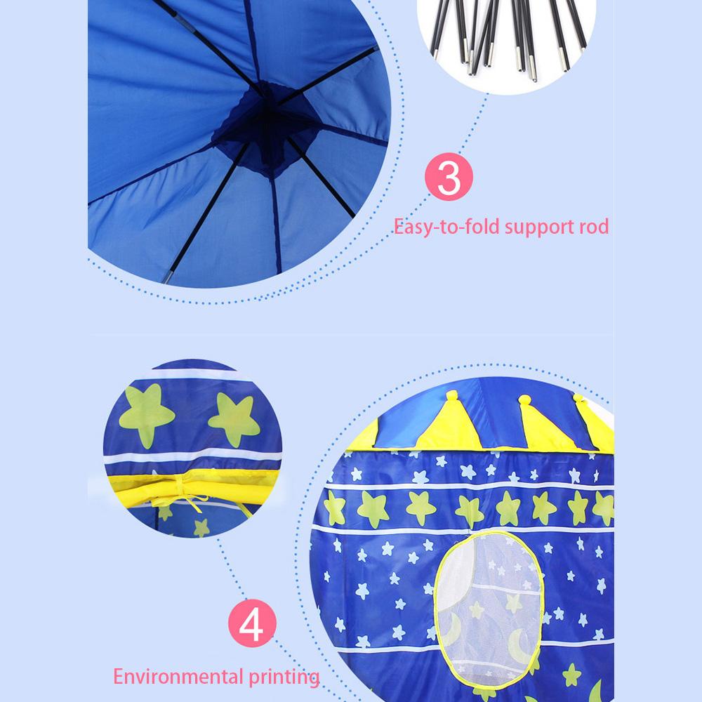 Игровая палатка с замком принцессы, складная всплывающая палатка, подарки на день рождения для детей, девочек, в помещении и на открытом воздухе