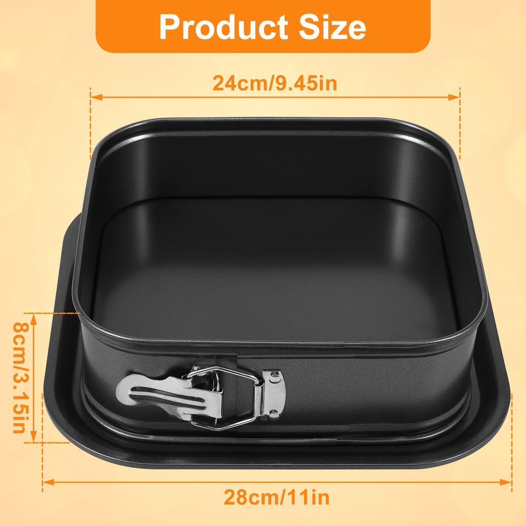 Deep Baking Pan Rectangle Carbon Steel Chicken Roasting Pan with Stainless Steel Handles Nonstick Cake Bakeware for Kitchen Oven