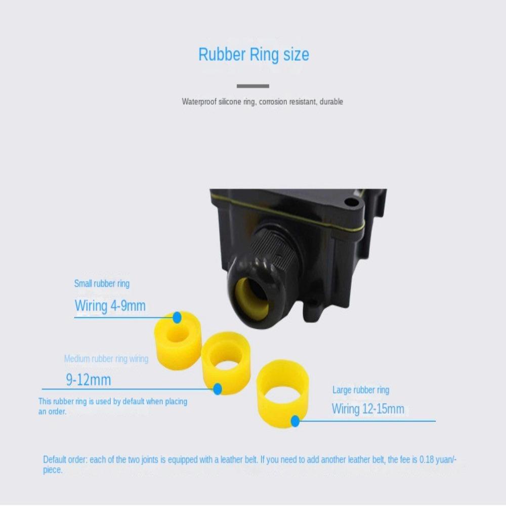 Соединительная электрическая распределительная коробка для уличного фонаря, уплотнительная коробка, тройник 1 вход 2 выхода с клеммной коробкой