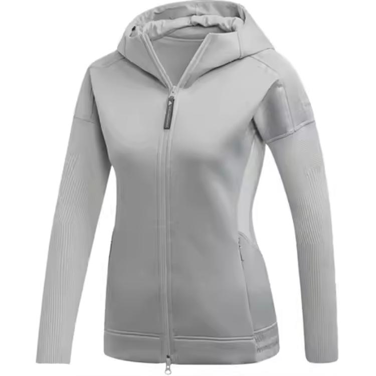 Adidas Zne Sports Lifestyle Series Hooded Training Long Sleeve Jacket Women Jacket Gray FK0836