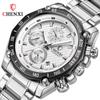 New TOP Brand Luxury Men's Watch With Box Men's Multifunctional Steel Band Creative Fashion Men's Quartz Watches