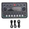 Live Sound Card Multi Functional Light Control Voice Changer Sound Mixer Board for Live Streaming Po