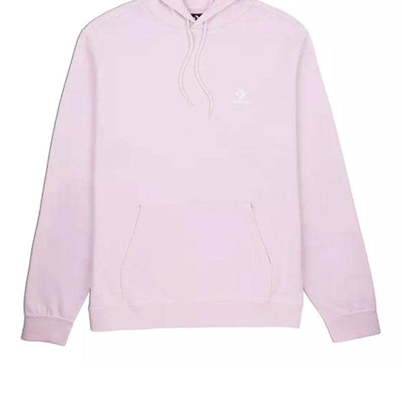 Converse Толстовки Унисекс Розовые С капюшоном Умеренный Обычный 10023874-A10