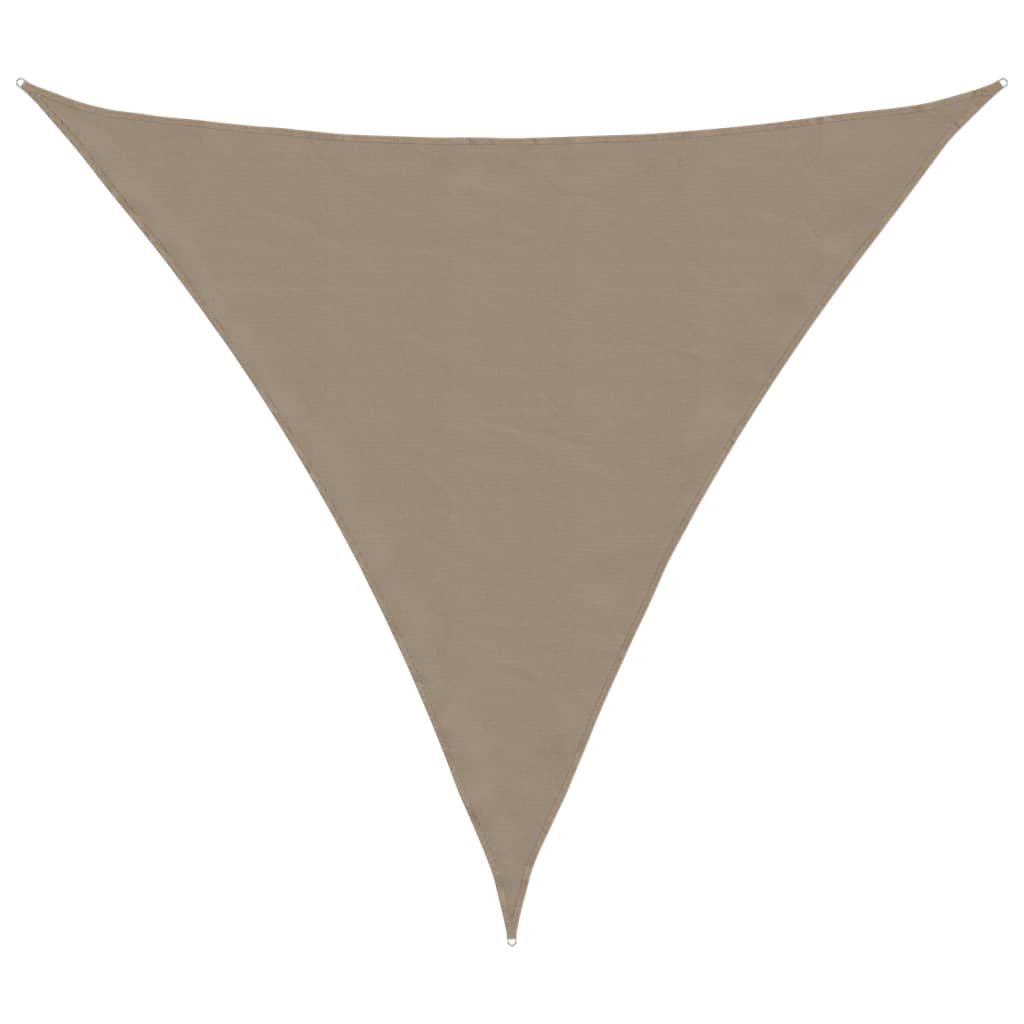 Trójkątny Żagiel Ogrodowy, Tkanina Oxford, 3X3X3 M, Taupe