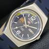 JAPAN VINTAGE SEIKO 5 AUTOMATIC 6309A MENS BLUE COLOR DIAL WATCH A500834-5 R154-a500834