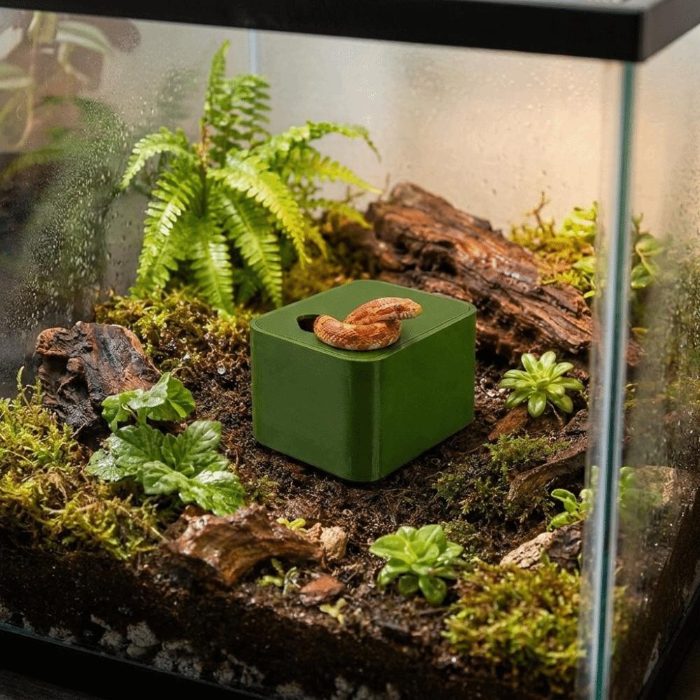 Plastic Climbing Pet Peeling Wet Box 3D Printed Humidifying Cave Reptile Humid Hide  Reptile Use