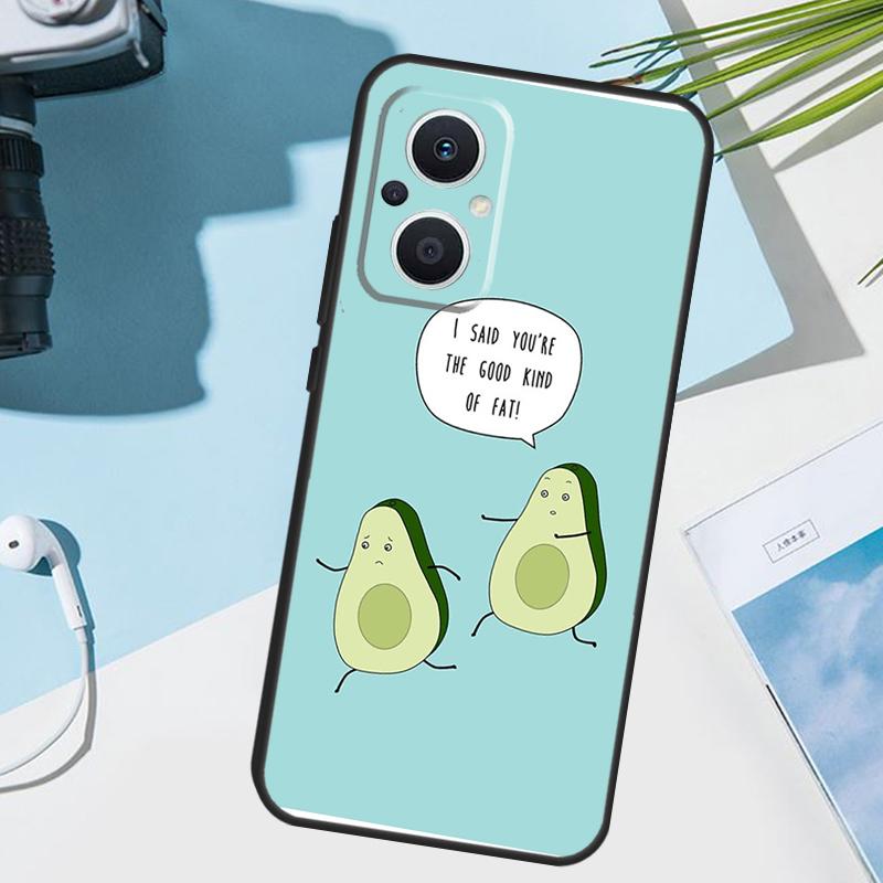 Lovely Avocado Cover For OPPO Reno 14 F 13F 12F 11F 10 11 12 13 Pro 7 8 Lite OPPO Find X9 X5 X6 X8 Pro Case