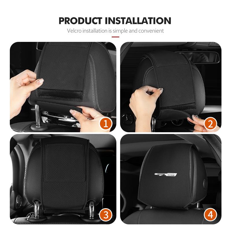 Car Seat Headrest Pillow Cover Protector Covers Auto Interior Accessories For KIA Rio K5 K2 Sportage Ceed Sorento Picanto MK9
