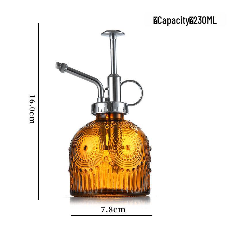 Embossed Glass Watering Sprayer for Home and Garden Decor