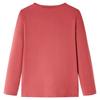 Kids  Long Sleeve T Shirt Dark Pink Size 104