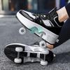 Роликовые кроссовки на четырех колесах для мальчиков XSZ: Крутые выдвижные ролики для детей и взрослых