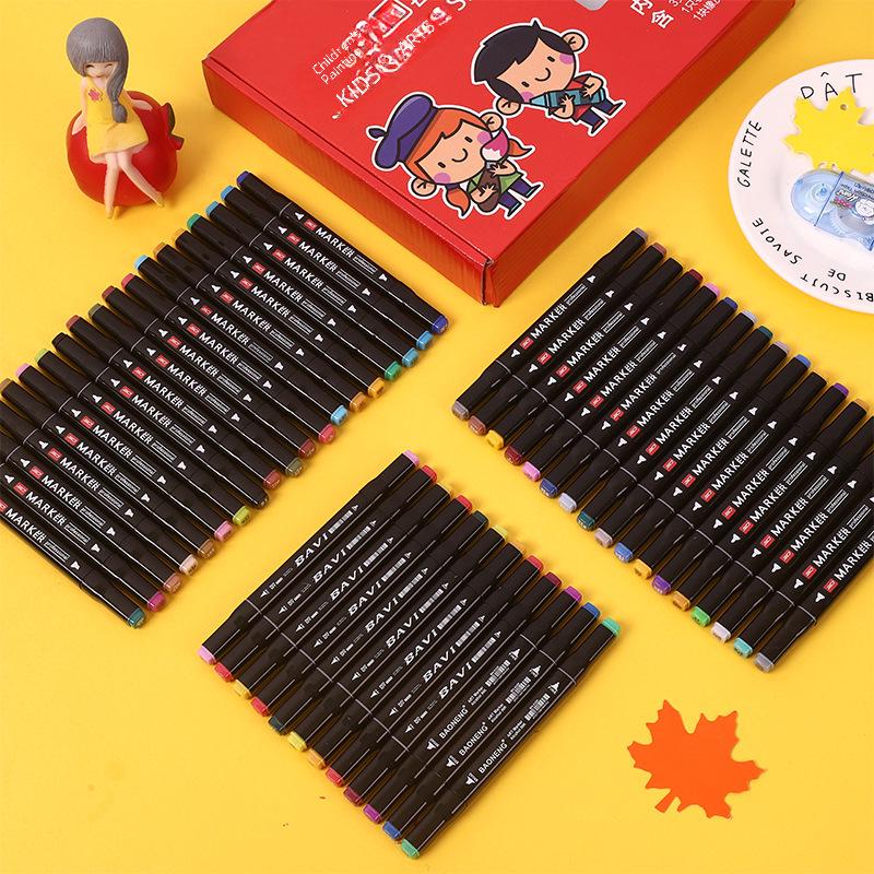 Набор из 262-цветных перманентных маркеров с двойным наконечником для студентов, занимающихся искусством и живописью