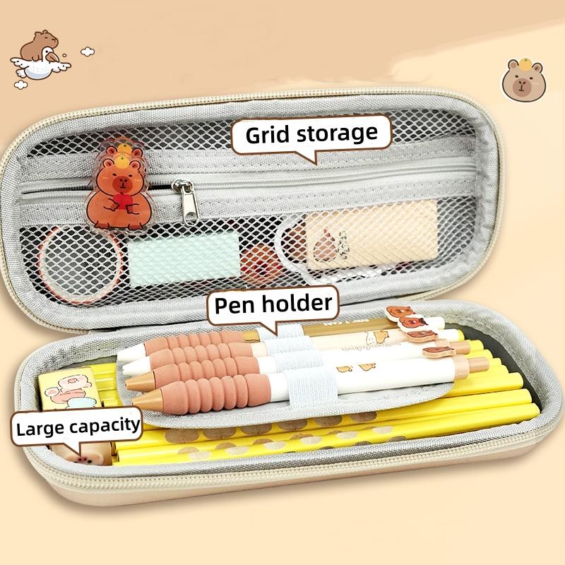 3D стерео милый пенал Capybara устойчив к падениям водонепроницаемый школьный контейнер для хранения школьных принадлежностей жесткий чехол для декомпрессии