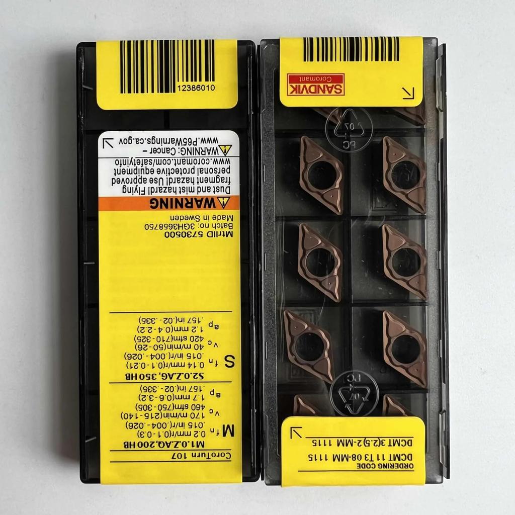 Original Sandvik / DCMT11T308-MM 1115 /Carbide CNC Blade 10 PCS