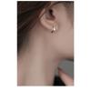 Серьги-кольца из серебра 925 пробы Простые Элегантные Сексуальные Ювелирные изделия Подарок для женщин Модные Аксессуары