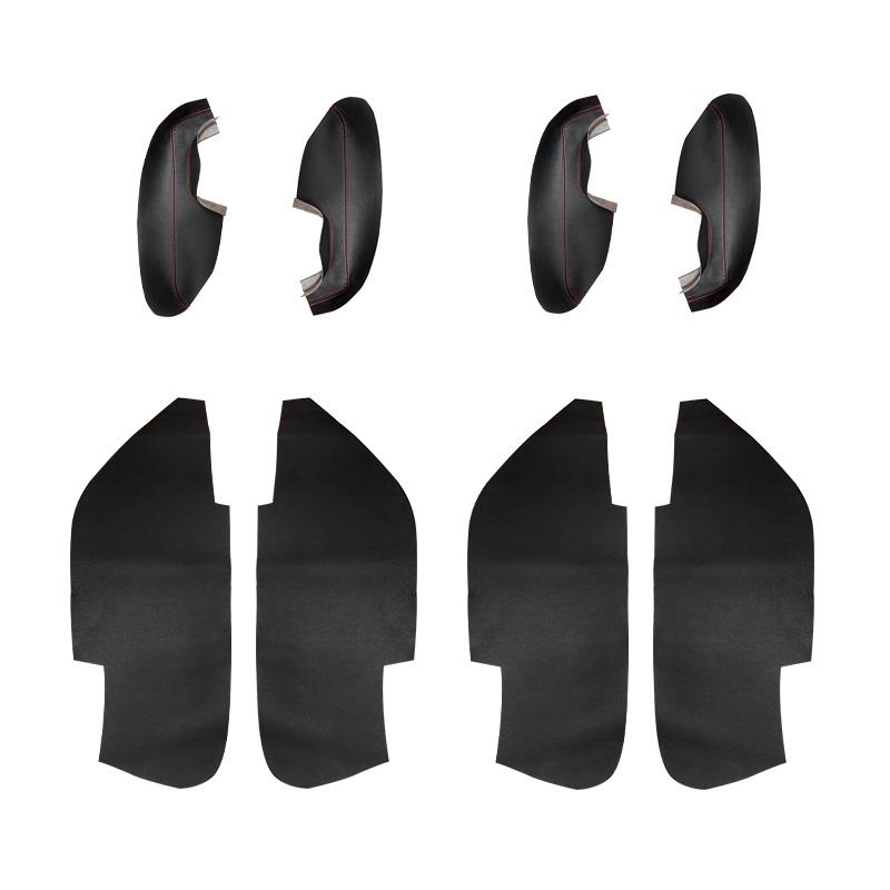 4 шт. автомобильный кожаный подлокотник из микрофибры для салона двери, накладка для Subaru Forester 2013 2014 2015 2016 2017