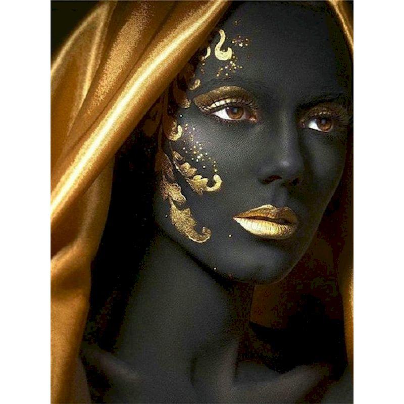 Алмазная вышивка Черный Негр Женщина Алмазная Живопись Художественная Картина Мозаичная Вышивка Картины Произведение Искусства