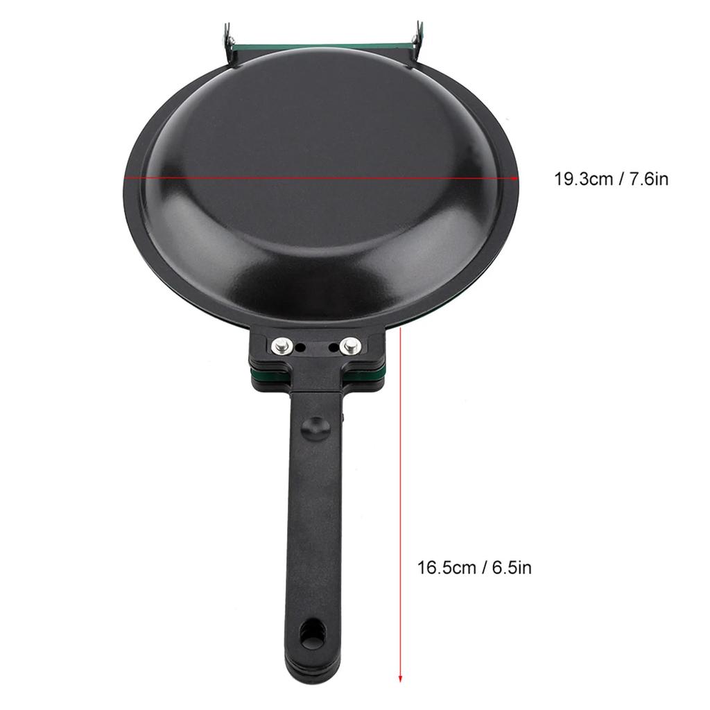 New Double Side Titanium Steel Coating Flip Frying Pan for Kitchen Omelet Steak Ham Pans Kitchen Stove Utensils Cooking Pot