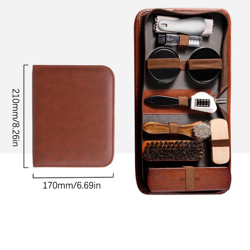 Набор щеток для обуви из конского волоса Уход за кожей Чистка Полировка Инструменты Чистящий рожок для обуви Белый набор для ухода за обувью Мягкая древесина Мойка