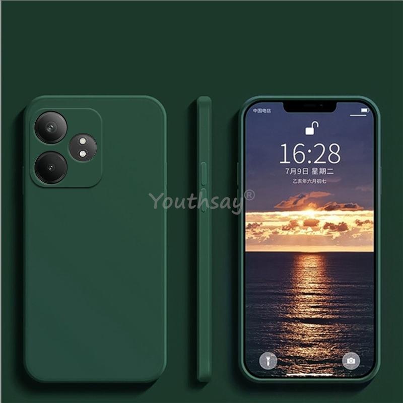 Для Realme GT 6 Чехол Realme GT 6 Чехол Жидкий Силиконовый Простой TPU Противоударный Защитный Чехол Для Телефона Realme GT 6 T Чехол