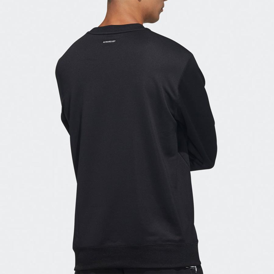 Adidas Sweatshirts Men's Black Crew Neck Moderate Regular FM5341-