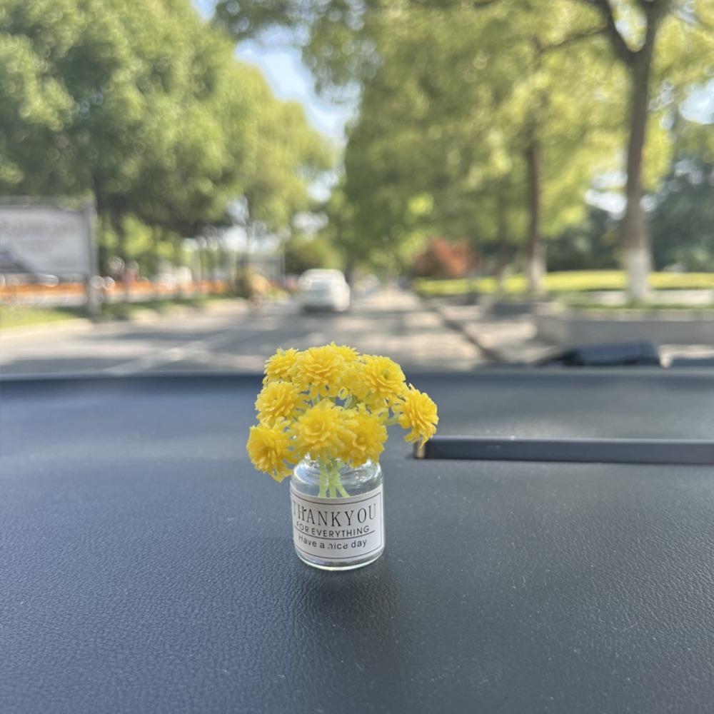 Ваза Babysbreath Jasmine Mini Car Accessories Красивые украшения для консоли Подарки для автомобиля