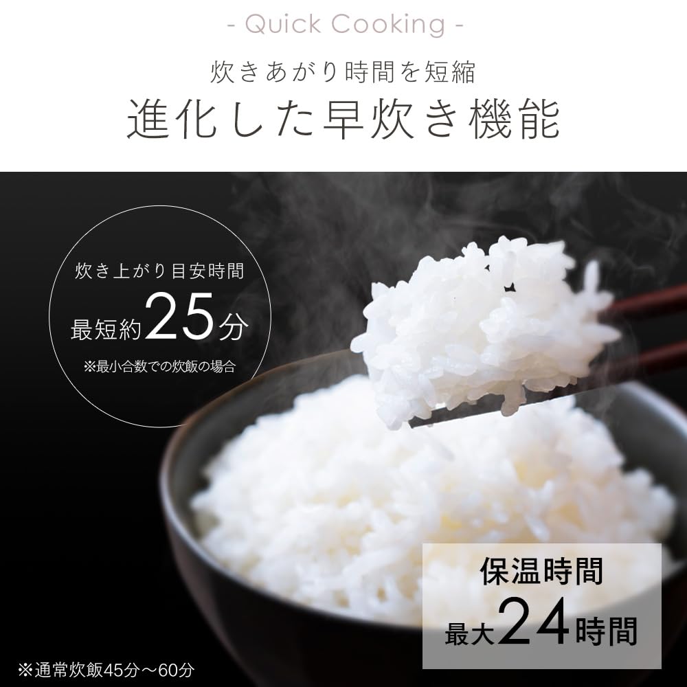 Для быстрого приготовления риса Iris Ohyama 3 IH для жизни 50 видов быстрого приготовления для 25 применений по желанию приготовление Ash [легкая очистка/расширенное приготовление] плита,