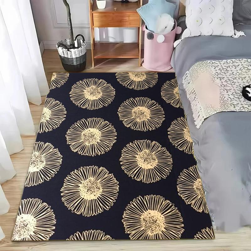 Unique Patterns Carpets Elegant Color Living Room Bedroom Sofa Table Floor Mat Non Slip Easy To Clean Rug Yoga Mat Home Decor