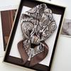 New Elegant Fashion 70X70cm Printed Women's Scarf Silk Scarf Square Shawl Decorative Headband Neck Luxury Design Bandana