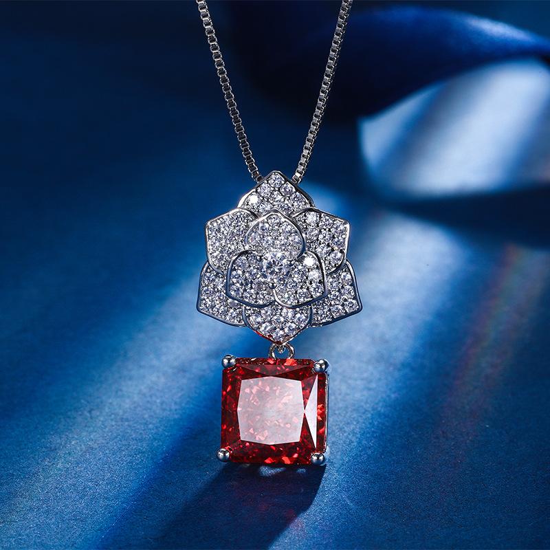 Осенние и зимние украшения с бриллиантами из высокоуглеродистой меди, ограненными в форме ледяного цветка, инкрустированными лепестками, главный камень 10 * 10